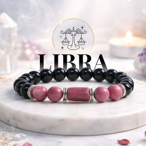 Rhodonite Zodiac Band – Libra (तुला राशि)