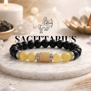 Yellow Calcite Zodiac Band – Sagittarius (धनु राशि)