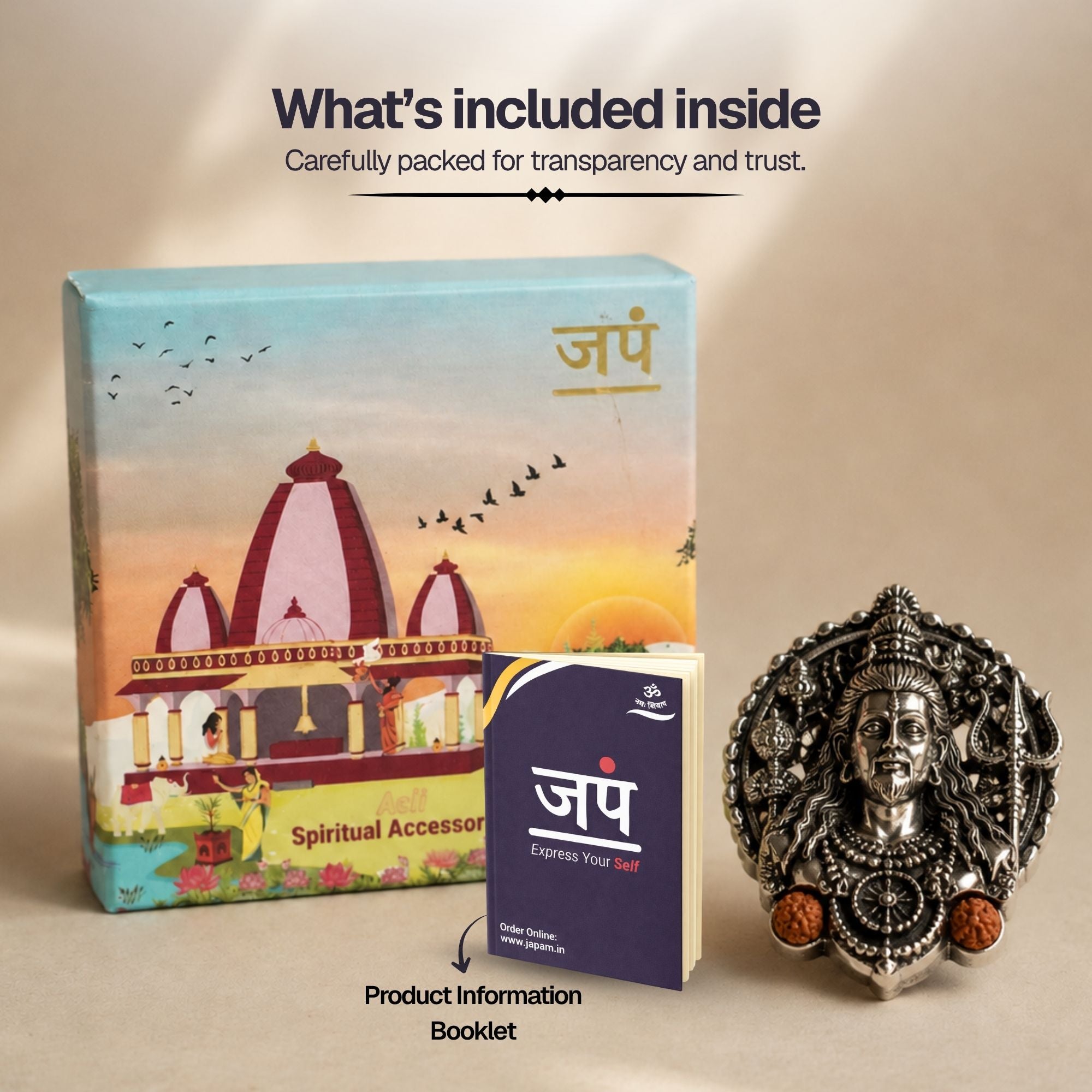 Silver Plated Rudra Roop Shiva Brooch