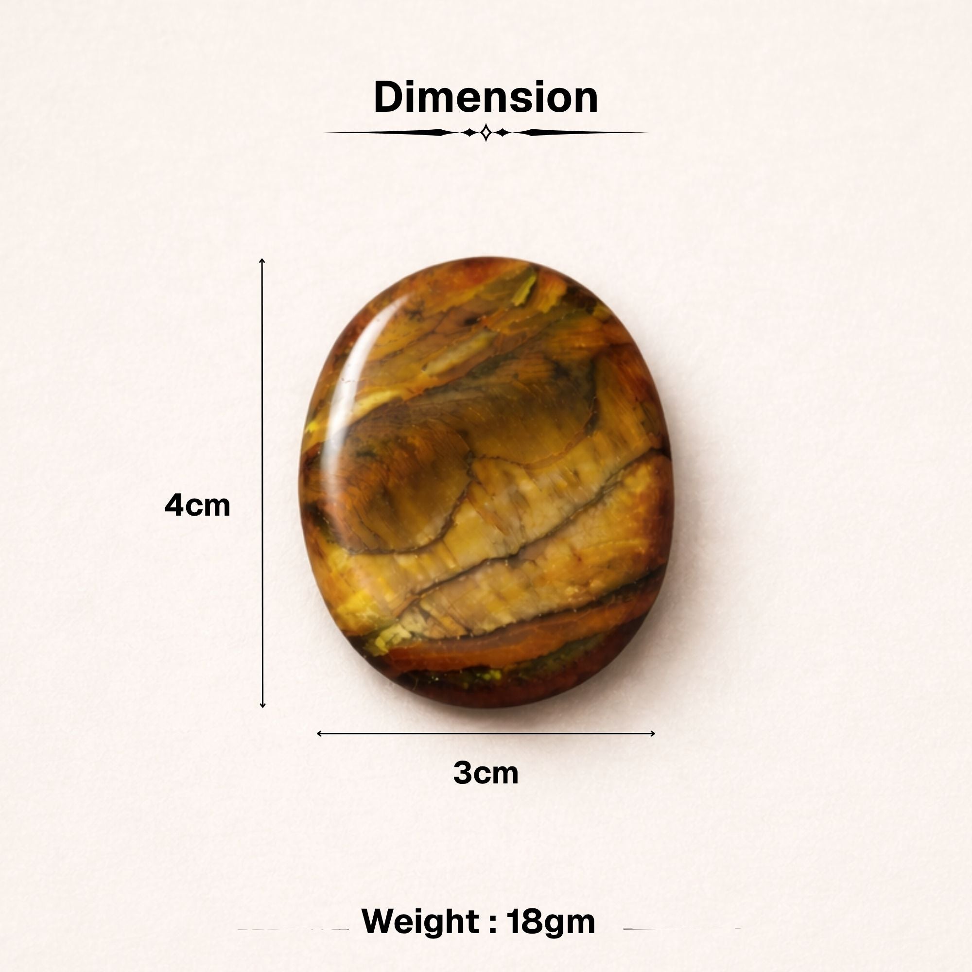 Tiger Eye Worry Stone
