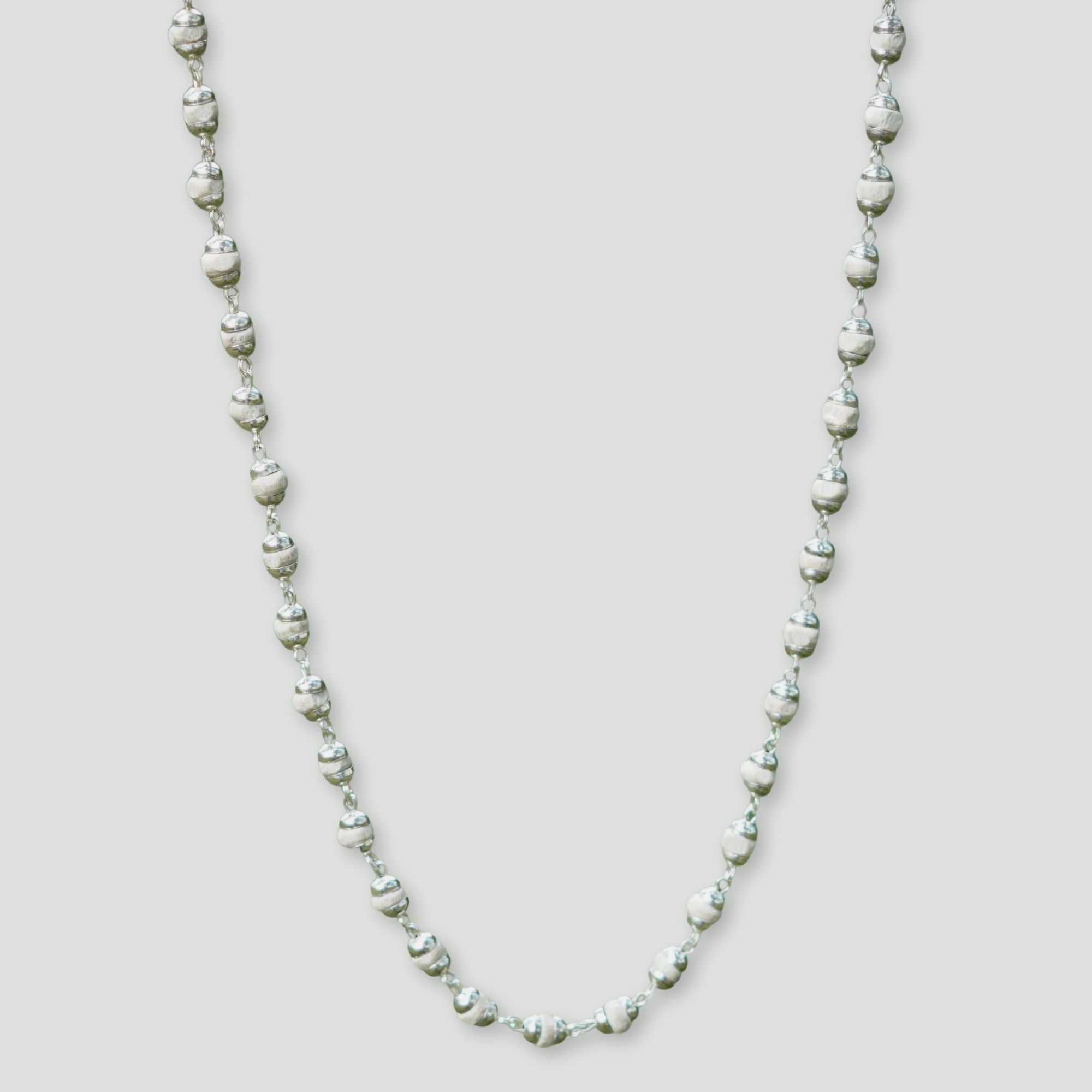 Silver Plated Tulsi Mala