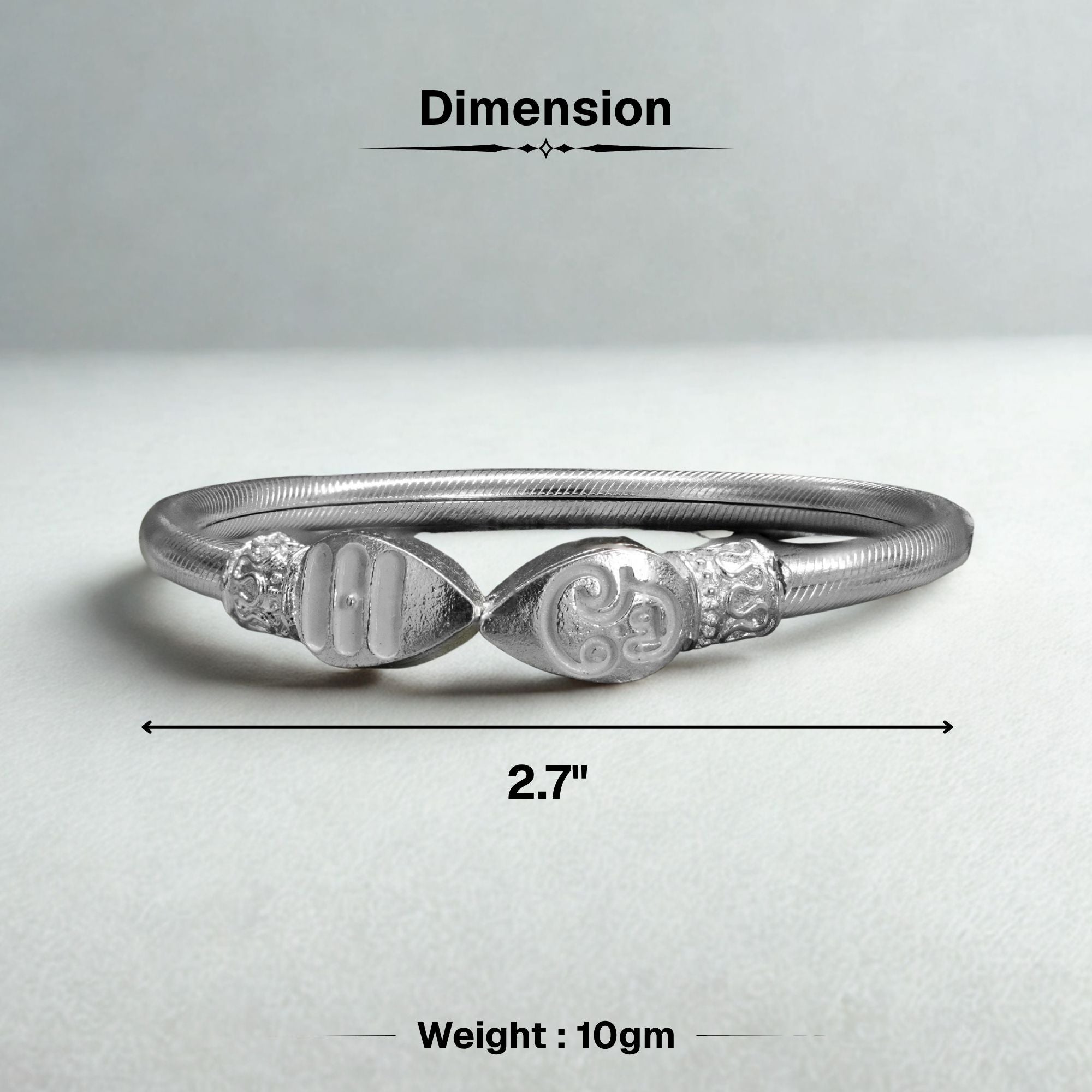 Silver Plated Vel Kada