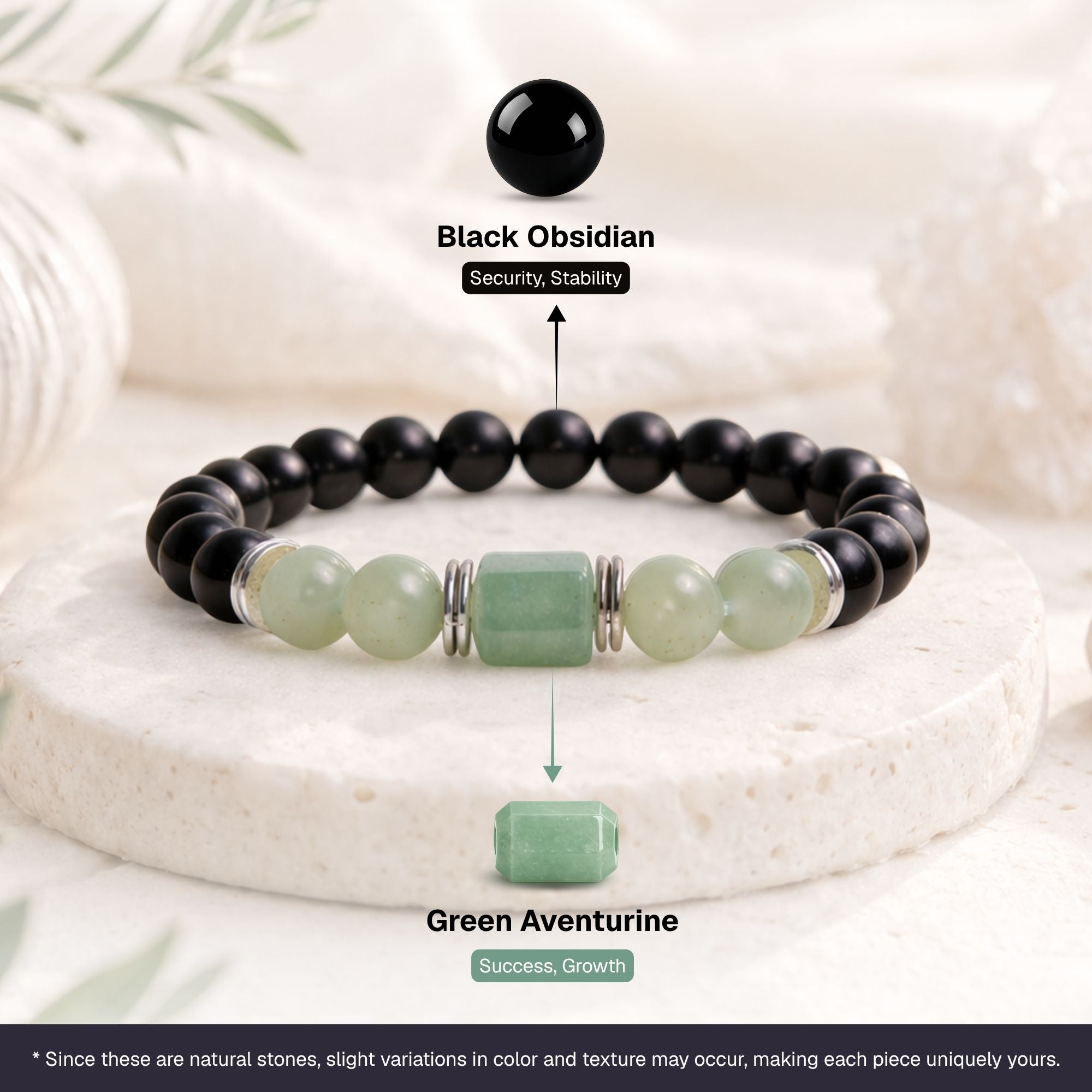 Green Aventurine Zodiac Band – Gemini (मिथुन राशि)