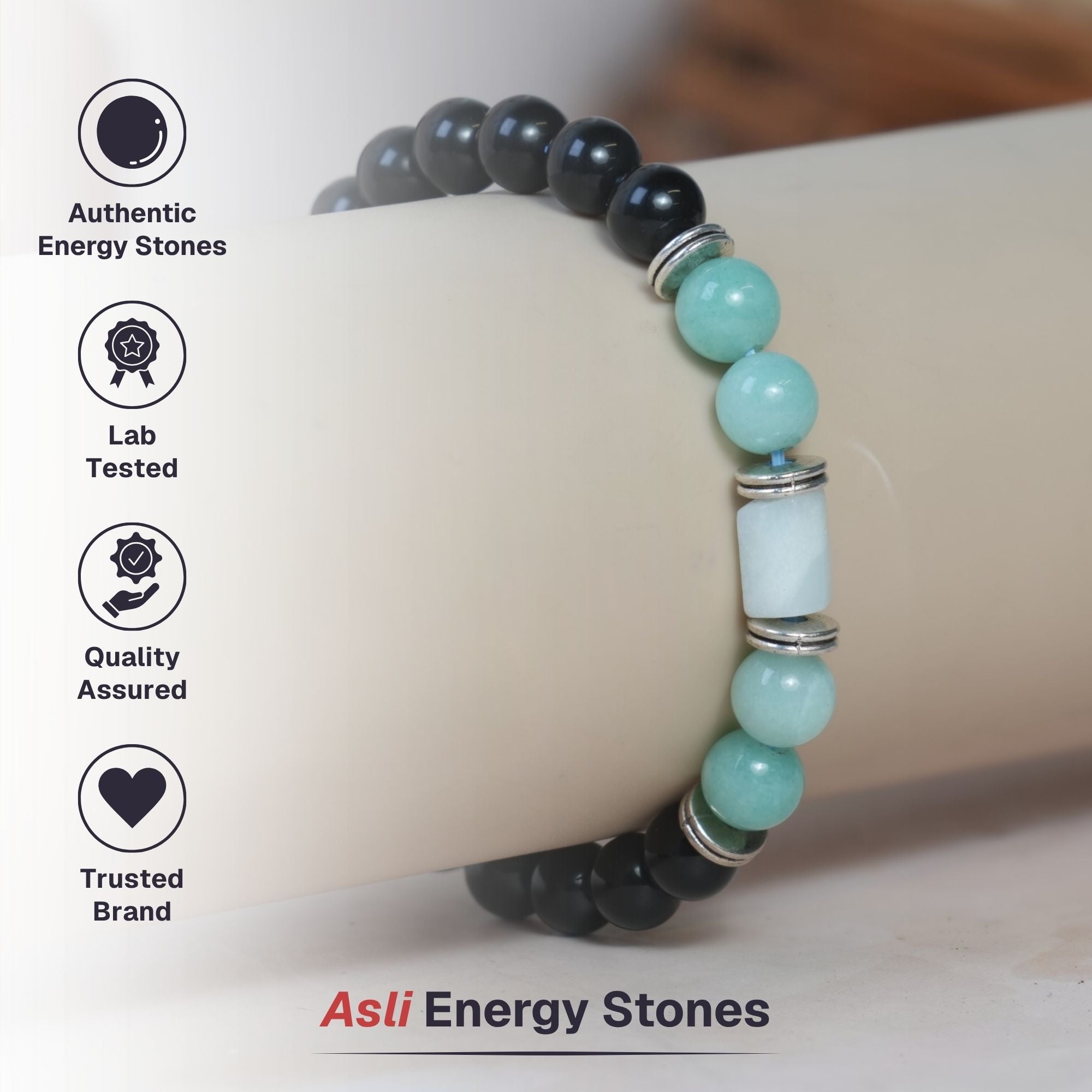 Amazonite Zodiac Band – Virgo (कन्या राशि)