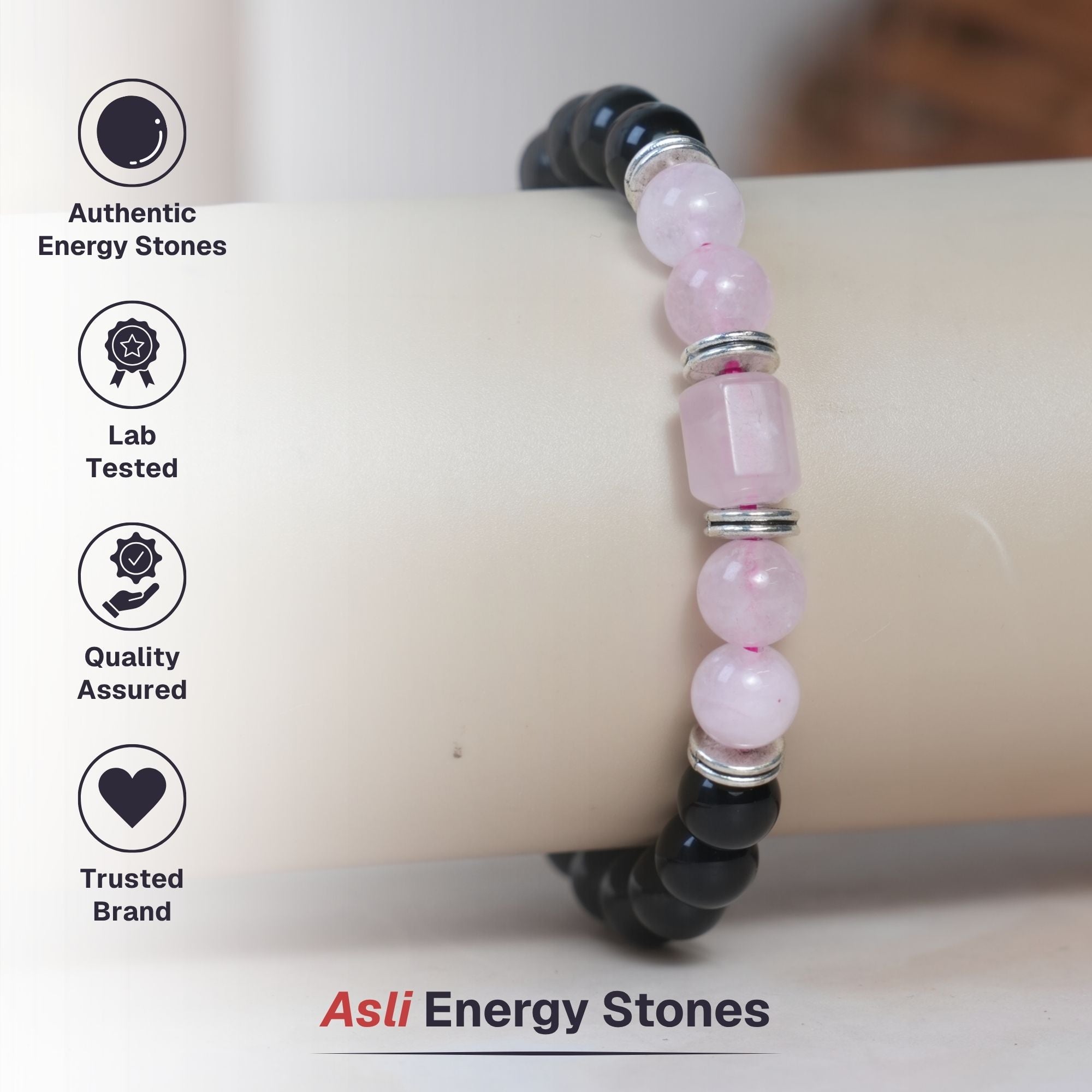Rose Quartz Zodiac Band – Tauras (वृषभ राशि)
