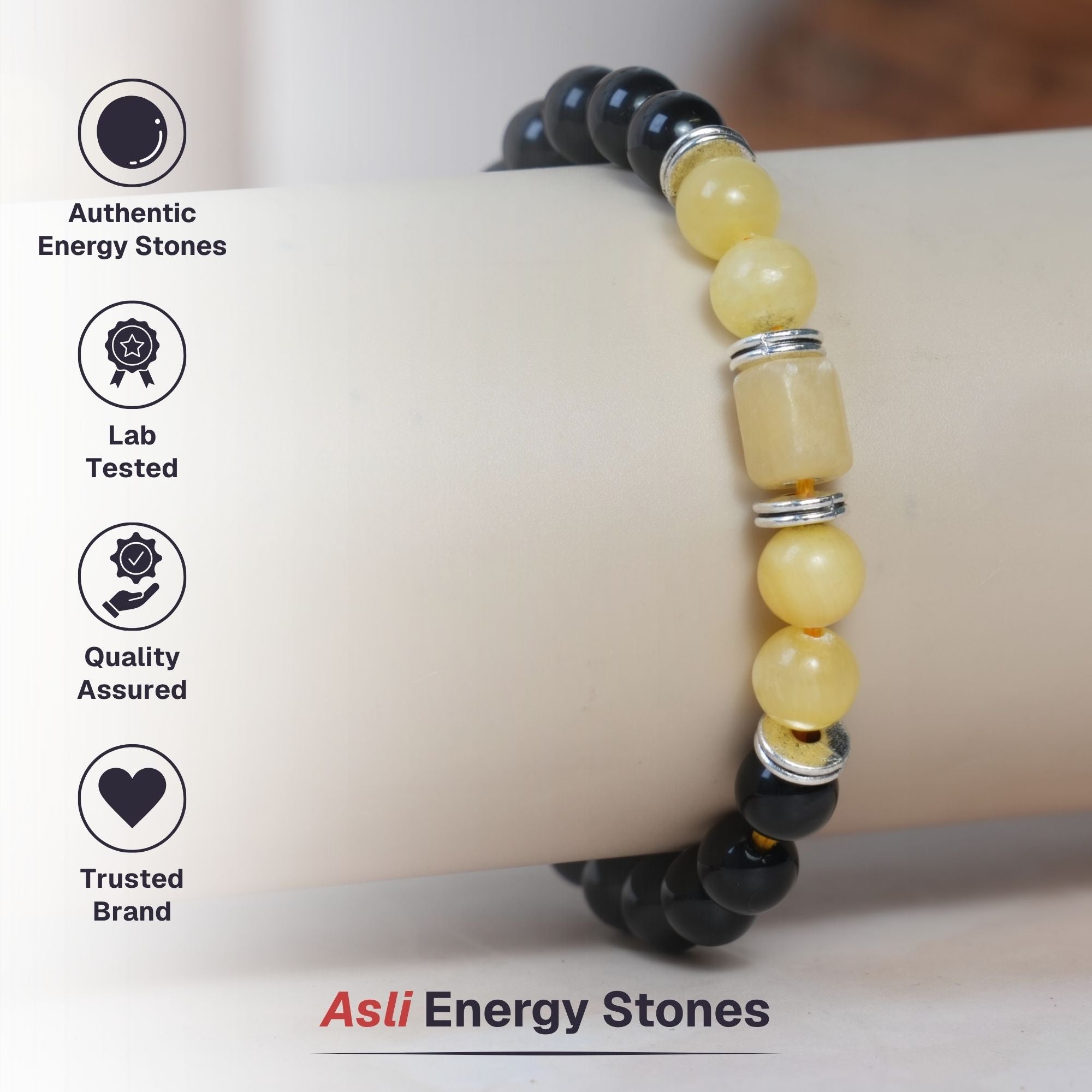 Yellow Calcite Zodiac Band – Sagittarius (धनु राशि)