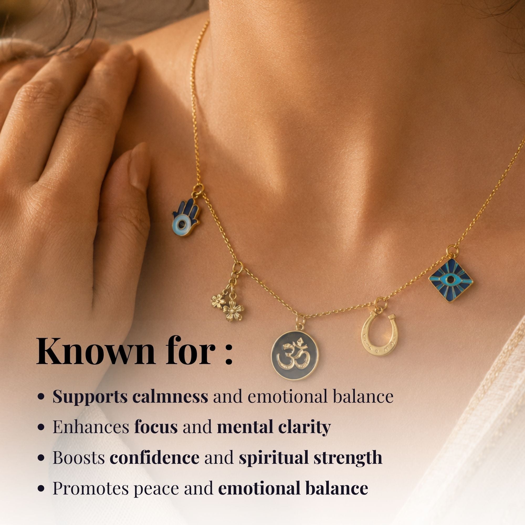 Golden Energy Charms Necklace