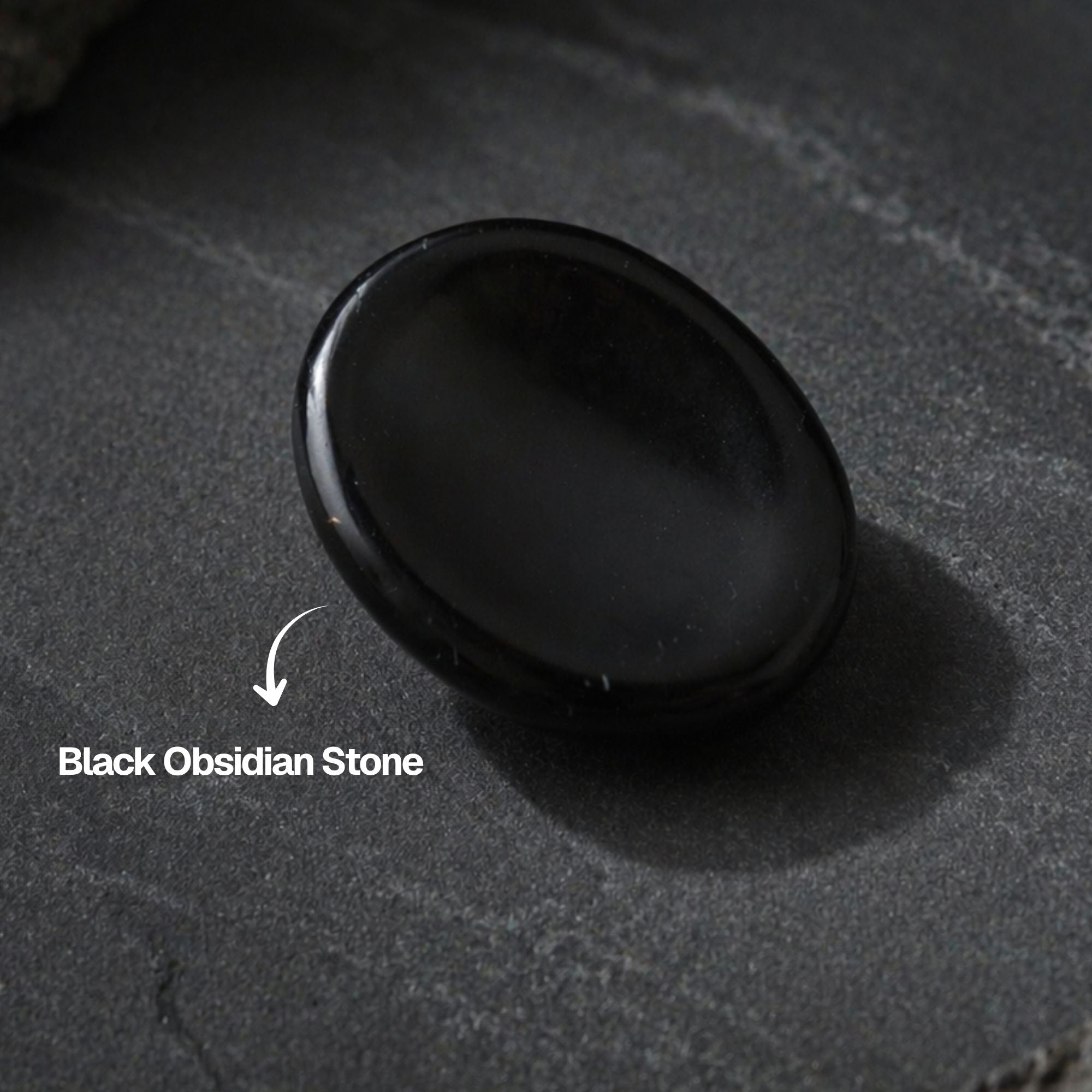 Black Obsidian Worry Stone