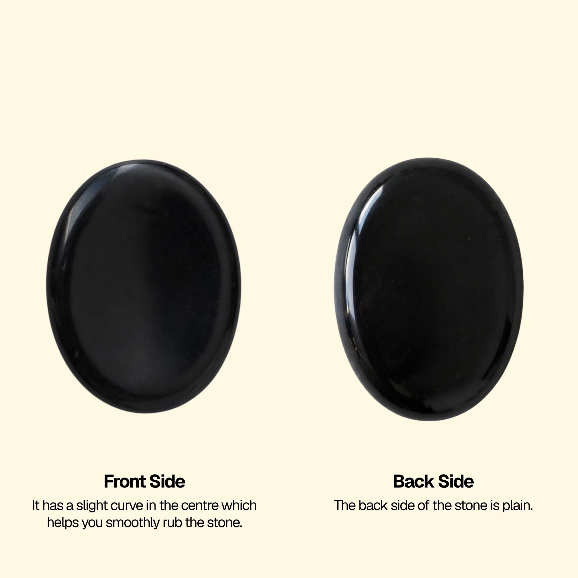Black Obsidian Worry Stone