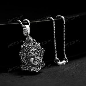 Oxi Silver Bhavani Durga Necklace