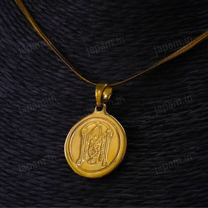 Gold Plated Bala Ji Coin Necklace For Women