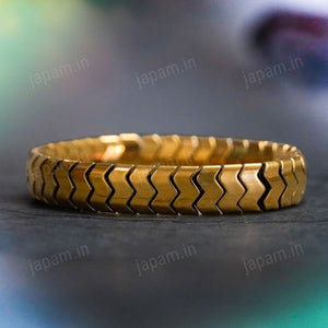 Golden Glow Hematite  Band