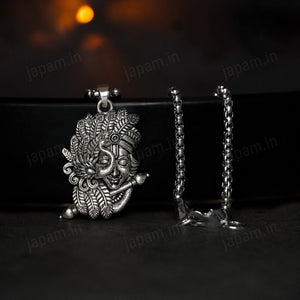 Oxi-Silver Plated Krishan Swaroop Necklace