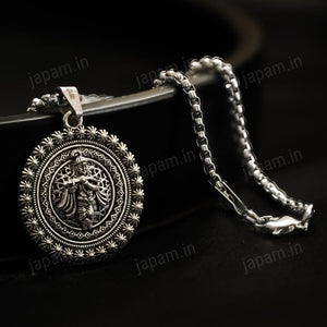 Silver Plated Murlidhar Divine Necklace
