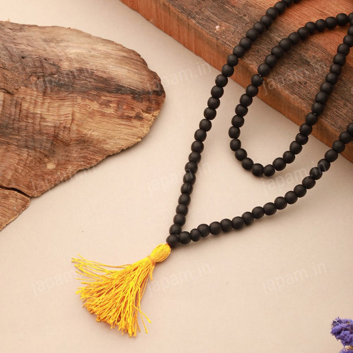 108+1 Divya Karungali Mala - Natural Ebony Wood Beads (Govt. Certified)