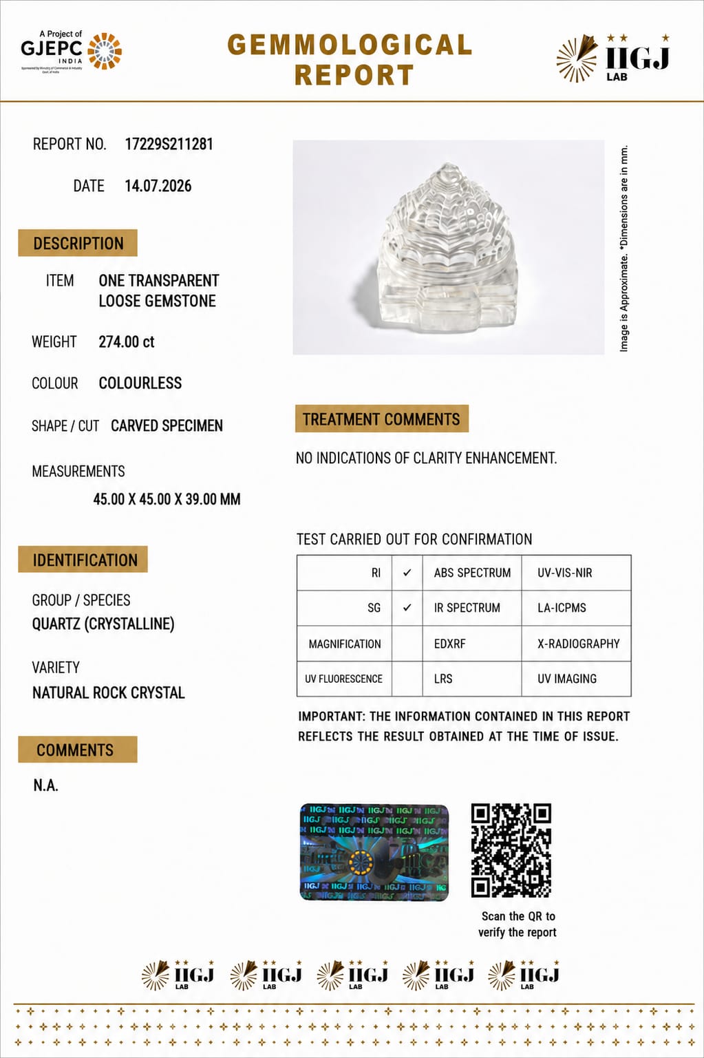Sphatik Shree Yantra