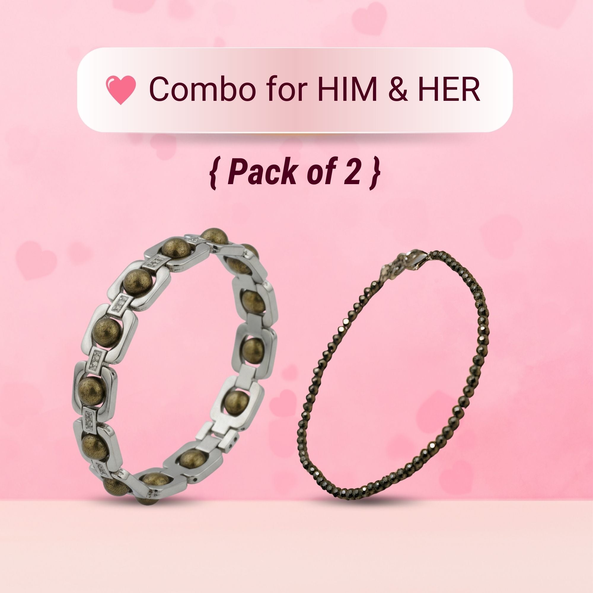 Silver Plated Essential Pyrite Bracelet + Dhanashree Pyrite Anklet